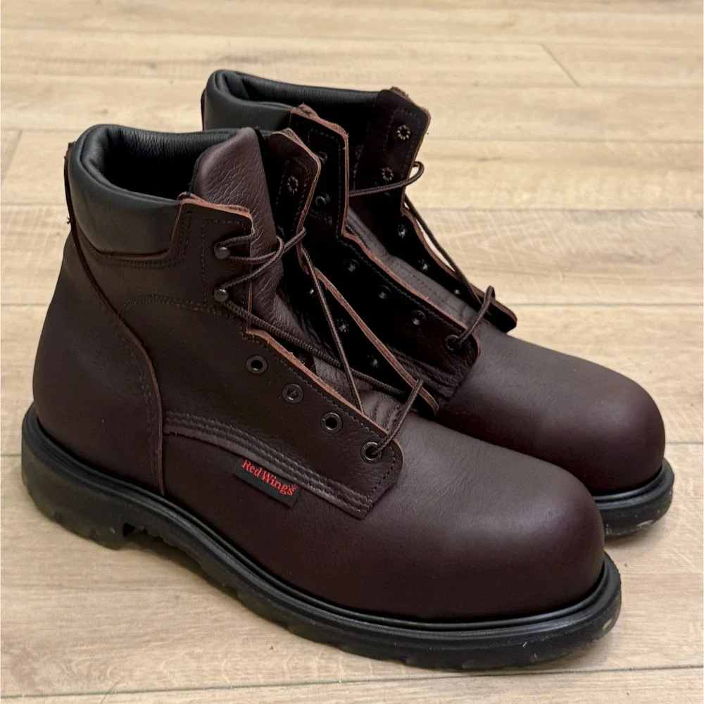 NEW RED WING 2406 SUPERSOLE 2.0 6-INCH SAFETY TOE BOOTS SZ 10.5 B